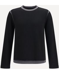 MM6 by Maison Margiela - Wool Crew-Neck Sweater - Lyst