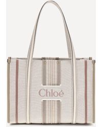Chloé - Woody Loop Canvas Tote Bag - Lyst