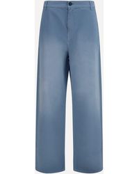 Miu Miu - Garment-Dyed Wide-Leg Pants - Lyst