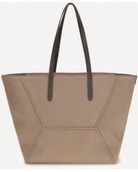 Brunello Cucinelli - Canvas Bc Tote Bag - Lyst