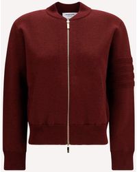Thom Browne - Ottoman Milano Stitch 4-Bar Bomber Jacket - Lyst