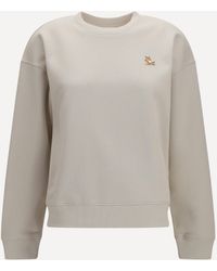 Maison Kitsuné - Chillax Fox Comfort Crewneck Sweatshirt - Lyst