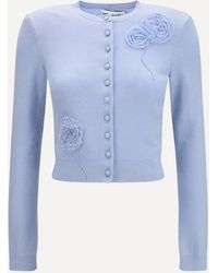 Self-Portrait - Flower Knit Cardigan - Lyst