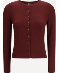 Weekend by Maxmara - Ribbed Viscose Cardigan - Lyst
