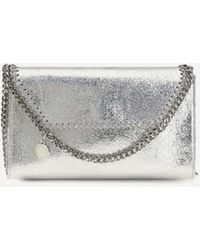Stella McCartney - Falabella Metallic Fabric Shoulder Bag - Lyst