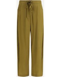Ella - Barrel-Leg Pants With Drawstring - Lyst