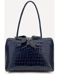 The Attico - L'Altra Di Milano Crocodile-Effect Shoulder Bag - Lyst