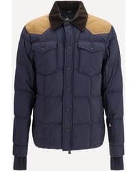 Moncler - Geltech Down Ski Jacket With Corduroy Trim - Lyst
