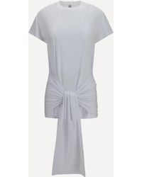TOTEME - Draped-Waist Jersey T-Shirt - Lyst