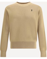 Ami Paris - Pull Col Rond Ami De Coeur - Lyst