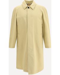 Burberry - Long Cotton Car Coat - Lyst