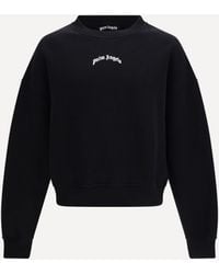 Palm Angels - Back Curved Logo Sweatshirt - Lyst