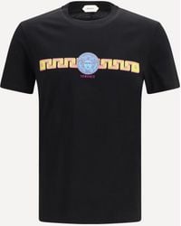 Versace - Slim Cotton Jersey T-Shirt - Lyst