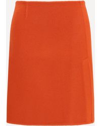 P.A.R.O.S.H. - P. A.R. O.S. H. Wool Mini Skirt - Lyst
