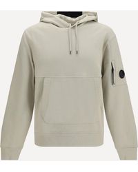 C.P. Company - C. P. Company Diagonal-Weave Cotton Fleece Hooded Sweatshirt - Lyst