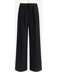 Forte Forte - Forte_Forte Sartorial High-Waisted Pinstripe Wool-Blend Trousers - Lyst