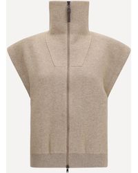 Brunello Cucinelli - High-Neck Zip Cardigan - Lyst