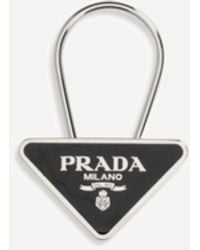 Prada - Metal Key Ring - Lyst