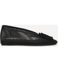 Ganni - Jenny Mesh Ballerinas - Lyst