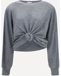 Magda Butrym - Long-Sleeve Knot T-Shirt - Lyst