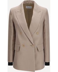 Max Mara - Feltro Silk Blazer - Lyst