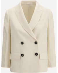 Brunello Cucinelli - Fluid Twill Jacket - Lyst