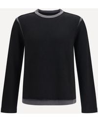 MM6 by Maison Margiela - Wool Crew-Neck Sweater - Lyst
