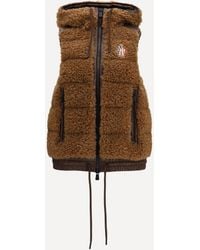 Moncler - Wool-Effect Padded Zip-Up Vest - Lyst
