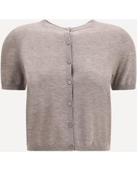 Lisa Yang - Cardigan Charlotte A Maniche Corte - Lyst