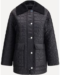 Ganni - Glossy Finish Down Jacket - Lyst