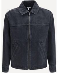 Loewe - Zip-Up Denim Jacket - Lyst