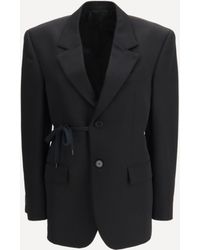 Balenciaga - Barathea Wool Tailored Jacket - Lyst