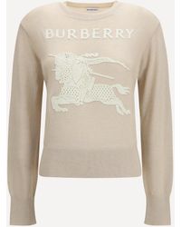 Burberry - Ekd Cotton-Wool Sweater - Lyst