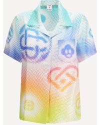 CASABLANCA - Halftone Logo Short-Sleeve Shirt - Lyst
