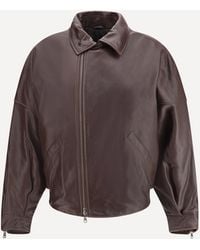 Petar Petrov - Oversized Leather Jacket - Lyst