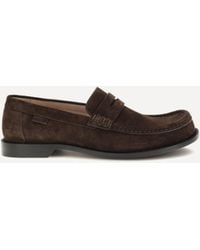 Loewe - Campo Suede Calfskin Loafers - Lyst