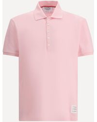 Thom Browne - Polo Shirt Whit Iconic Bands - Lyst