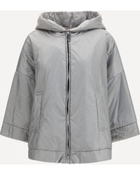 Max Mara - Hooded Added Jacket - Lyst