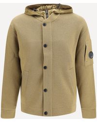 C.P. Company - C. P. Company Reversible Merino Wool And Stretch Nylon Cardigan - Lyst