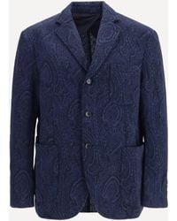 Etro - Single-Breasted Arnica Jacquard Wool-Blend Jacket - Lyst
