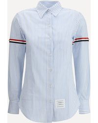 Thom Browne - Striped Shirt With Colored Bands - Lyst