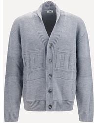 Gcds - Buttoned Logo Cardigan - Lyst