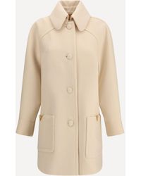 Valentino - Wool Drap Caban - Lyst