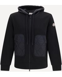 Moncler - Hooded Zip-Up Sweatshirt - Lyst