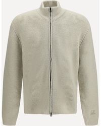 C.P. Company - C. P. Company Felted Bouclé Yarn Cardigan - Lyst