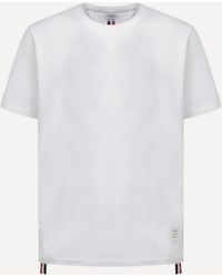 Thom Browne - Short Sleeve Cotton T-Shirt - Lyst