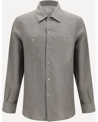 Brunello Cucinelli - Easy-Fit Linen Shirt With Chest Pockets - Lyst