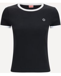 KENZO - Boke Flower 2.0 Embroidered Cotton T-Shirt - Lyst