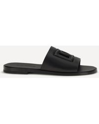 Dolce & Gabbana - Embossed Logo Sandals - Lyst