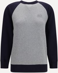 Miu Miu - Bicolor Crewneck Sweatshirt - Lyst